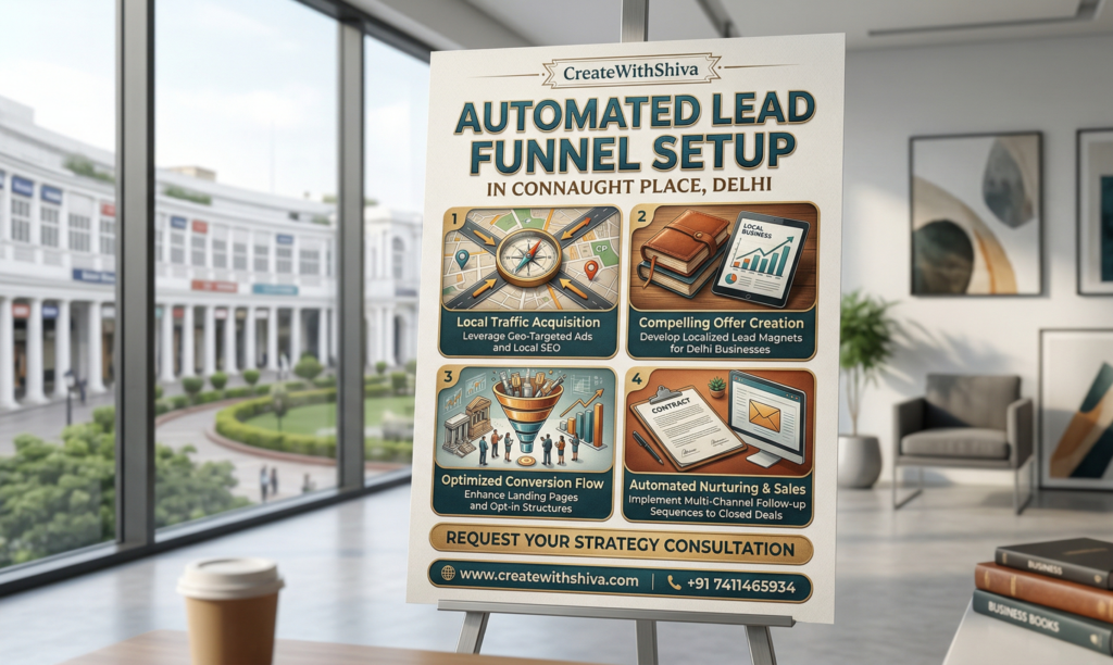 Automated Lead Funnel Setup in Connaught Place Delhi | CreateWithShiva