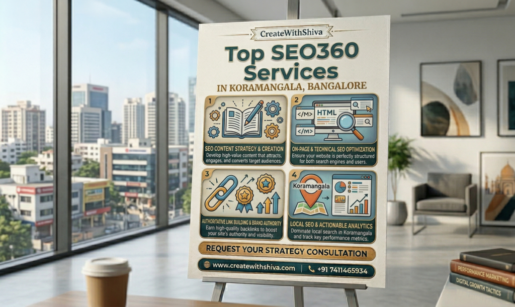 Top SEO360 Services in Koramangala Bangalore | CreateWithShiva